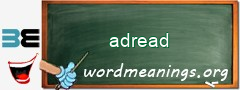 WordMeaning blackboard for adread